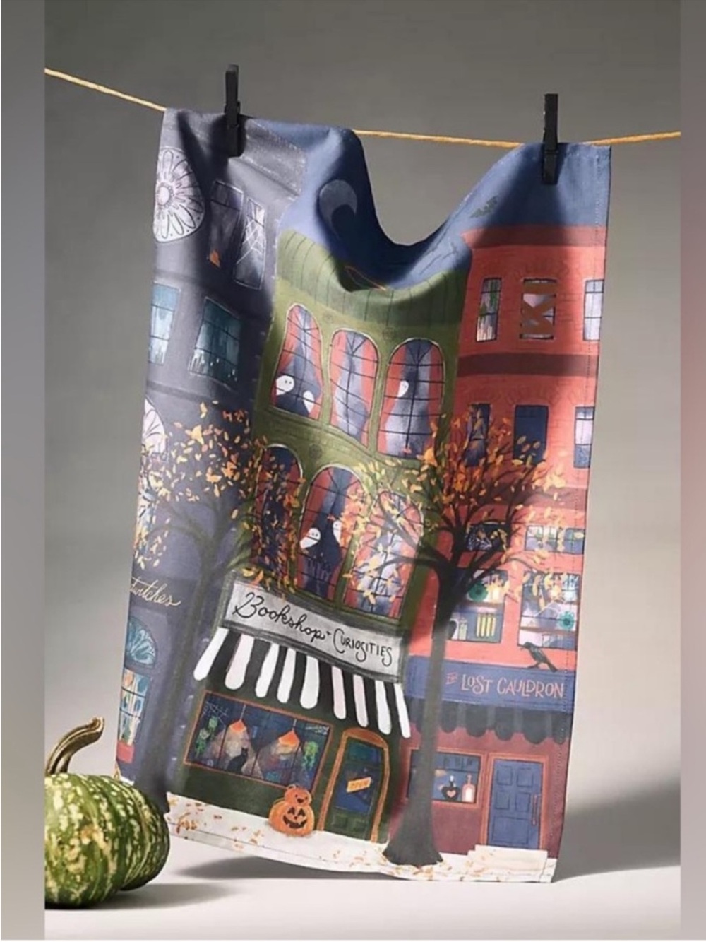 Anthropologie Halloween
Spooky Bookstore Dish Towel